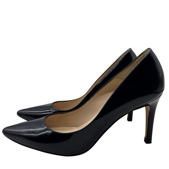 LK Bennett London Patent Leather Pumps Heels EU 37 US 6.5/7 - Picture 1 of 12